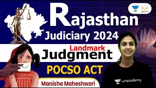 POCSO landmark judgements  Manisha Maheshwari  Unacademy Linking Laws [upl. by Anirdnajela]