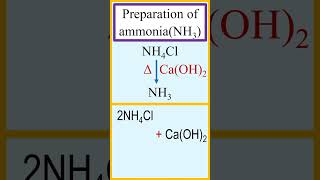 Preparation of ammonia NH3 from NH4Cl and CaOH2 chemistry [upl. by Karyl]