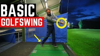 THE MOST BASIC GOLF SWING IN SLOW MOTION [upl. by Eidnarb]