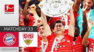 FC Bayern München  VfB Stuttgart 22  Highlights  Matchday 33 – Bundesliga 202122 [upl. by Ylellan]