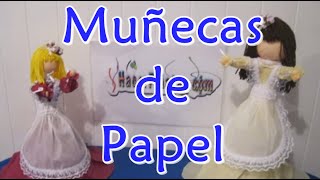 ✅ Como Hacer Muñecas de Papel [upl. by Nacnud632]