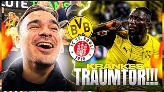 TRAUMTOR AUS 30 METERN  😱🔥 BVB vs PAULI  Stadionvlog [upl. by Llednar]