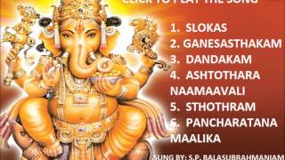 Sri Ganesh Pancharatna Maalika By SP Balasubrahmaniam I Full Audio Song Juke Box [upl. by Dole517]