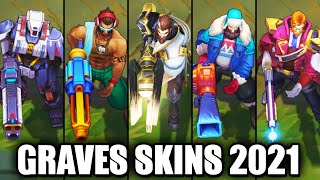 All Graves Skins Spotlight League of Legends [upl. by Rese864]