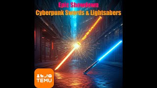 Cyberpunk Swords amp Lightsabers Temu Tech [upl. by Magulac]