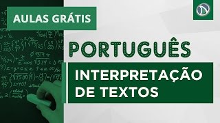 AULA GRÁTIS  INTERPRETAÇÃO DE TEXTO  Dicas [upl. by Nuajed]