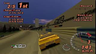 Gran Turismo 2  Wiegert Vector W8 Twin Turbo  Red Rock Valley Speedway  Duckstation  60 fps [upl. by Mathis]