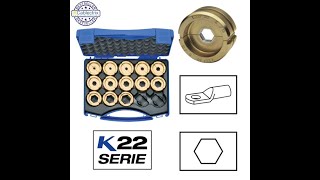 Klauke L22SET Crimping die set 6300 mm sq [upl. by Prestige945]