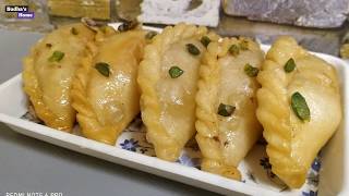 Chasni Wali Gujiya  Meethi Gujiya Recipe  Holy special Gujiya recipe  Chashni with mava Gujiya [upl. by Ssilem]