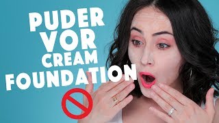 HEFTIG❗️Puder VOR FLÜSSIGER Foundation 🚫  Hatice Schmidt [upl. by Lehcim474]