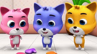 Three Little Kittens  Baby Kitten Song  Nursery Rhymes and Songs For Babies by Junior Squad [upl. by Anavlis722]