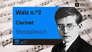 Dmitri Shostakovich Waltz No2  Clarinet [upl. by Ciardap667]