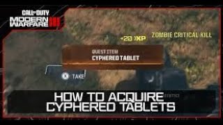 Modern Warfare 3 Zombies  How to get Cypher Tablet  Call of Duty [upl. by Awjan488]