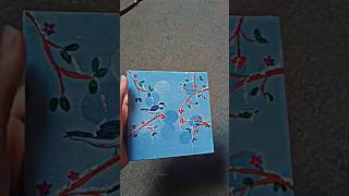 Birds on tree  birds video painting art paintingtrendingshortsviralvideoforyousubscribe [upl. by Enyrehtak518]