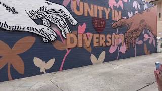 quotUnity in Diversityquot Black Lives Matter mural [upl. by Macmahon]