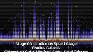 Stage 08  Ludicrous Speed Stage  Gradius Galaxies [upl. by Thera53]