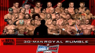 WWE Smackdown Vs Raw 2006  Royal Rumble Match [upl. by Nnazil943]