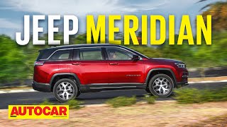 2022 Jeep Meridian review  7 seat Jeep Compass derivative to rival the Fortuner  Autocar India [upl. by Lladnarc]