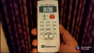 Dawlance AC remote full setting  Best DC inverter ac remote setting [upl. by Conlee]