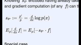 On expected gradient and score ddx logp [upl. by Hoy]