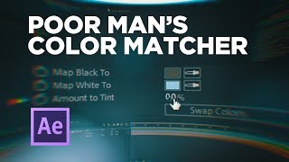 Poor Mans Color Matcher Effect  After Effects [upl. by Alemak]