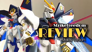 1100 STRIKE FREEDOM GUNDAM REVIEW FAST BUILD  BAHASA MALAYSIA [upl. by Lleira]