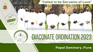 Diaconate Ordination 2023  04th February 2023  Papal Seminary Pune [upl. by Jacie]