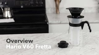 Video Overview  Hario V60 Fretta Iced Coffee Brewer [upl. by Hgielram]