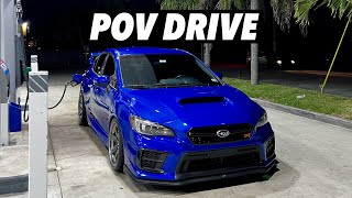 2021 Subaru WRX STI POV night drive somewhere in Miami [upl. by Hsivat970]