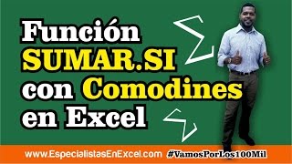 SUMAR SI con Comodines en Excel [upl. by Zel452]