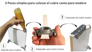 Kit Aplicador Dosificador Esparcidor Dispensador Pegamento Madera Melamina MDF Cubre Tapa Cantos PVC [upl. by Einobe]