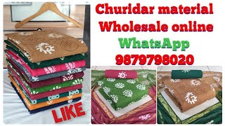 cotton Churidar dress material 😍 cotton dress materials with price 😍 wholesale Dress material [upl. by Malorie141]