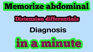 differential diagnosis of abdominal distension [upl. by Eiaj]