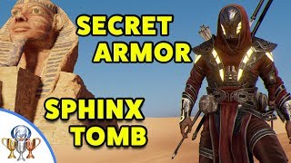 Assassins Creed Origins  Sphinx SECRET Tomb  How to Get Legendary ISU ARMOR in Sphinx Mystery [upl. by Enyluqcaj]