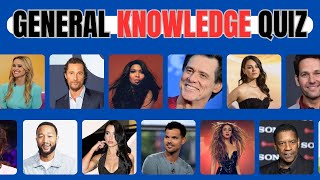 GENERAL KNOWLEDGE QUIZ CELEBRITY PRIVATE LIFE [upl. by Stephie764]