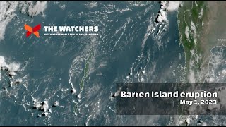 Barren Island eruption  May 1 2023 [upl. by Jasisa]