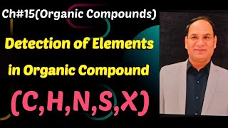 Ch15  Organic Compounds Detection of elements in organic compounds Class 12 [upl. by Atikahc]