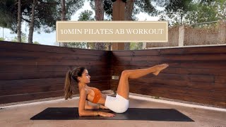 10MIN everyday pilates hourglass ab workout  no equipment or repeats [upl. by Nylear]