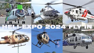 Full HAI HeliExpo 2024 Helicopters Fly In Arrivals [upl. by Weinert]