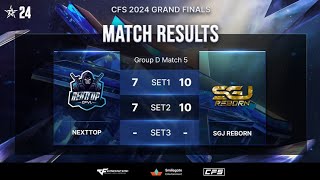 CFS24 GF  NEXTTOP vs SGJ REBORN  Group Stage  Tagalog Cast 🇵🇭 [upl. by Adnohsat]