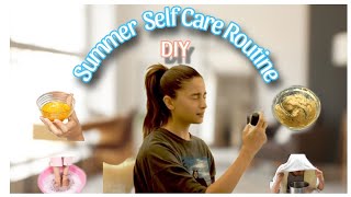 Summer Self Care Routine  DIY Face Pack  Skin Care [upl. by Aplihs]