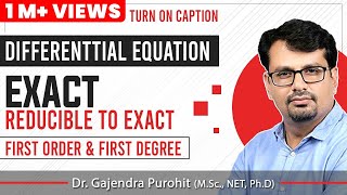 Exact and Reducible to Exact differential equation of first order [upl. by Donough]