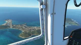 Mustique Island Challenging Landing in the Islander  Microsoft Flight Simulator [upl. by Ria]