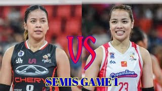 PVL LIVE  CHERY TIGOO vs CREAMLINE I LIVE SCORES and COMMENTARY [upl. by Oilejor549]