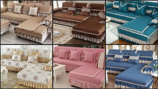 European Lace Quilted Linen Sofa Cover Sectional Slip Cover 34 Seat Couch Towel 2024 [upl. by Nimajneb]