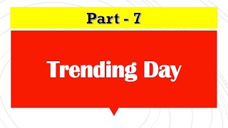 Trending Day  6 Types of Day Trading Setups  Part77 [upl. by Laux]