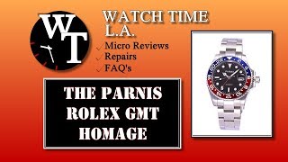 Parnis GMT Rolex Homage and What is Parnis [upl. by Gladstone167]