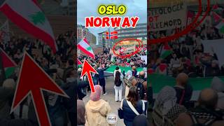 Oslo Norway 🇳🇴 trending protest shorts [upl. by Ganny259]