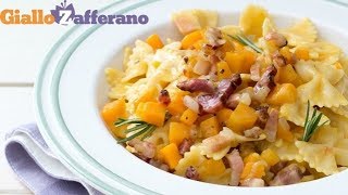 Pasta con la zucca  Ricetta in 1 minuto [upl. by Tager349]