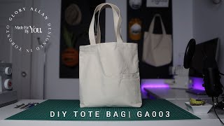 How to Sew Tote Bag for Beginners  GA003 [upl. by Iaj]